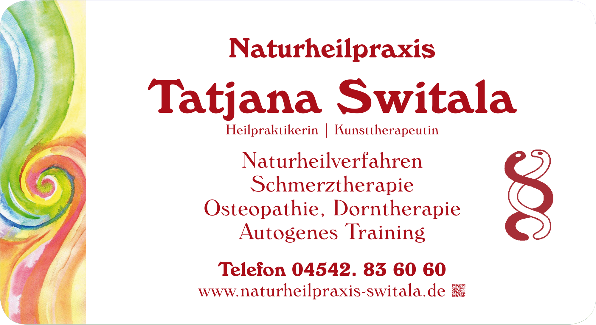 Tatjana Switala - Naturheilverfahren - Schmerztherapie - Osteopathie - Dorntherapie - Autogenes Training